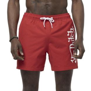 Maillot de bain Rouge/Blanc Homme Von Dutch MICK