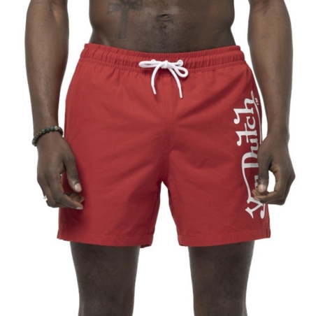 Maillot de bain Rouge/Blanc Homme Von Dutch MICK