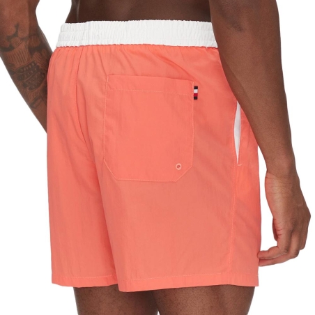 Short de Bain Orange Homme Tommy Hilfiger Drawstring
