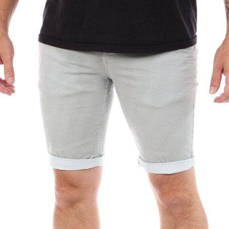 Short Gris Clair/Blanc Homme Paname Brothers FLORENCE