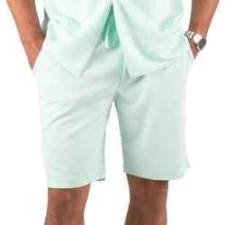 Short Vert d'Eau Homme Paname Brothers Poly