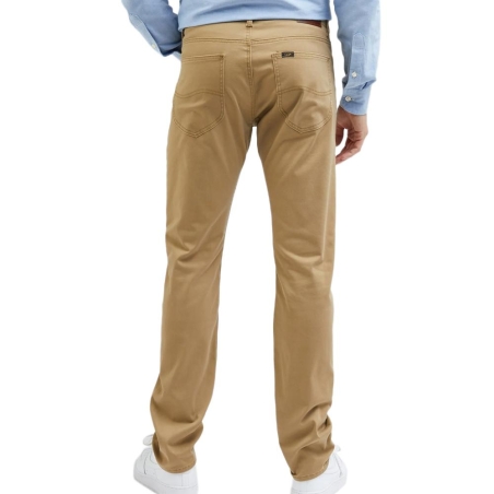 Pantalon Slim Fit Beige Homme Lee Elbus
