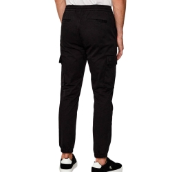 Pantalon Cargo Noir Homme Calvin Klein Jeans Skinny Comfort Cotto