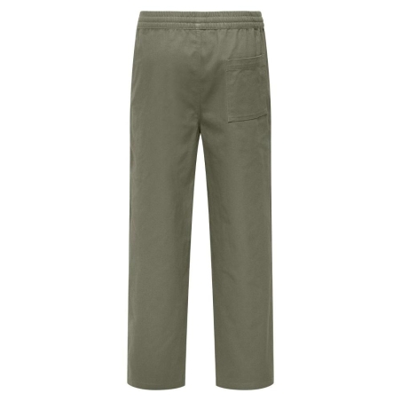 Pantalon fluide Kaki Homme Only & Sons Bologna