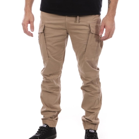 Pantalon Cargo Beige Homme Schott Relax