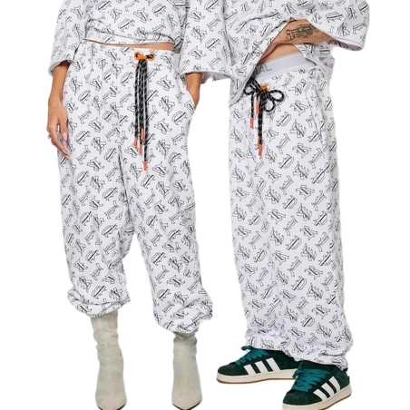 Pantalon Blanc/Noir Mixte Kaporal Vogg
