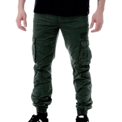 Pantalon Cargo Vert Foncé Homme Paname Brothers Carlos