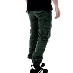 Pantalon Cargo Vert Foncé Homme Paname Brothers Carlos