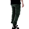 Pantalon Cargo Vert Foncé Homme Paname Brothers Carlos