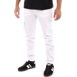 Pantalon Cargo Blanc Homme Paname Brothers Carlos