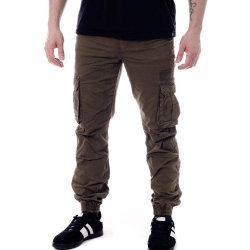 Pantalon Cargo Marron Foncé Homme Paname Brothers Carlos