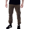 Pantalon Cargo Marron Foncé Homme Paname Brothers Carlos