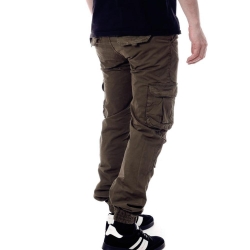 Pantalon Cargo Marron Foncé Homme Paname Brothers Carlos