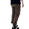 Pantalon Cargo Marron Foncé Homme Paname Brothers Carlos