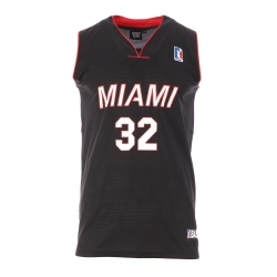 Miami Maillot de basketball Noir Homme Sport Zone Miami 32