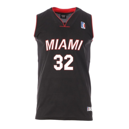 Miami Maillot de basketball Noir Homme Sport Zone Miami 32
