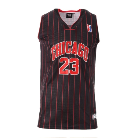 Chicago Maillot Noir/Rouge Homme Sport Zone Tank 23