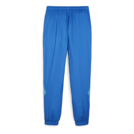 OM Pantalon d'entraînement Bleu Homme Puma Prematch Woven
