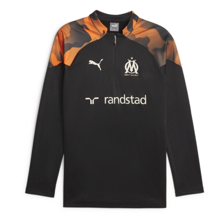 OM Sweat de Training Noir/Orange Homme Puma 23/24
