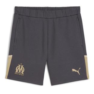 OM Short Noir/Doré Homme foot Puma 2023/2024