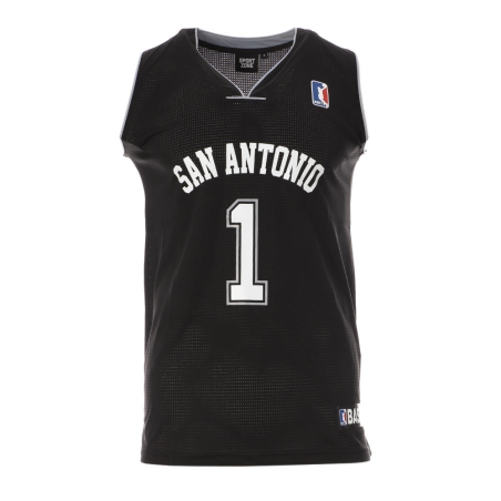 San Antonio Maillot de basket Noir Homme Sport Zone