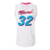 Miami Maillot de basket Blanc/Rose/Bleu Homme Sport Zone SEPL1004