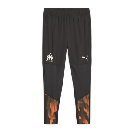 OM Jogging de foot Noir/Orange Homme Puma 2023/24