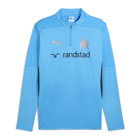OM Haut d'entrainement Bleu Homme OM TRAINING 1/4 ZIP TOP