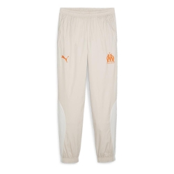 OM Pantalon d'entraînement Beige Homme Puma Prematch Woven