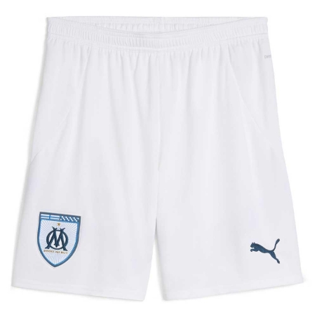 OM Short Blanc/Turquoise Homme Puma