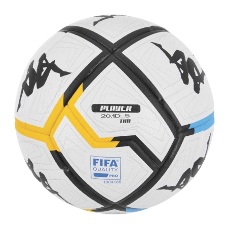 Ballon de foot Blanc/Noir/Jaune Kappa Player 20