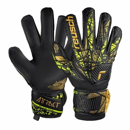 Gants de gardien Noir/Jaune Homme Reusch Attrakt Infinity