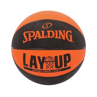 Ballon de basketball Orange/Noire Spalding Lay Up