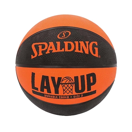 Ballon de basketball Orange/Noire Spalding Lay Up