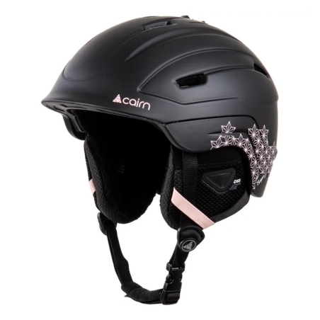 Casque de Ski Noir/Rose Femme Cairn Escape Black Blush