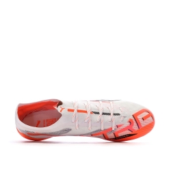 Chaussures de football Blanches/Orange Homme Puma Ultra 5 Ultimate