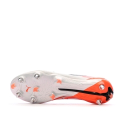 Chaussures de football Blanches/Orange Homme Puma Ultra 5 Ultimate