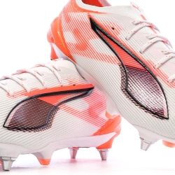 Chaussures de football Blanches/Orange Homme Puma Ultra 5 Ultimate