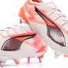 Chaussures de football Blanches/Orange Homme Puma Ultra 5 Ultimate
