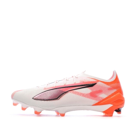 Chaussures de football Blanches/Oranges Homme Puma Ultra 5 Ultimate