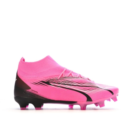 Chaussures de Football Rose/Noire Homme Puma Ultra Pro