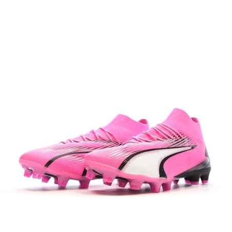 Chaussures de Football Rose/Noire Homme Puma Ultra Pro
