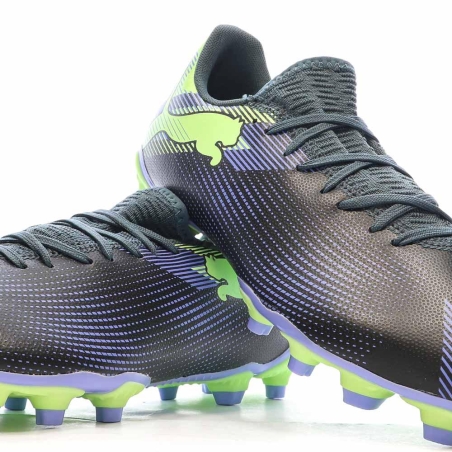 Chaussures de Foot Violet/Jaune Homme Puma Future 7 Play FG/AG