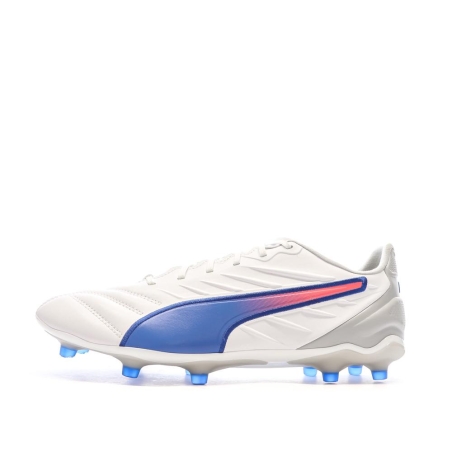 Chaussures de football Blanches/Bleu Homme Puma King Pro