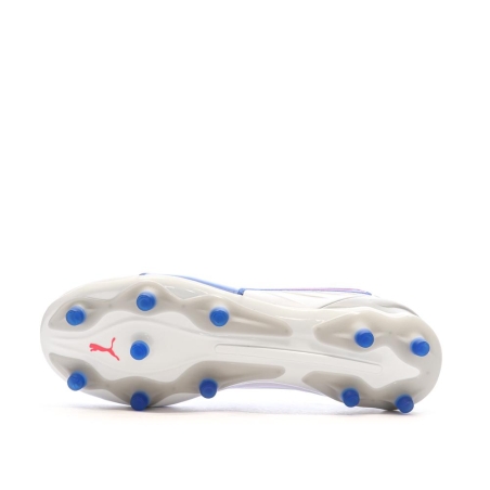 Chaussures de football Blanches/Bleu Homme Puma King Pro