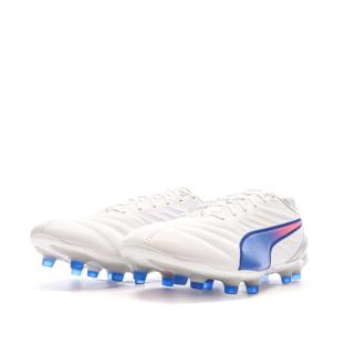 Chaussures de football Blanches/Bleu Homme Puma King Pro