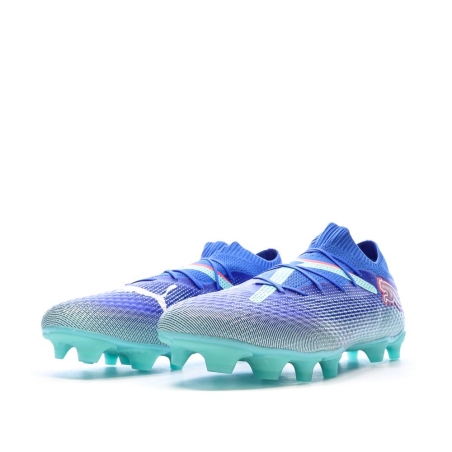 Chaussures de Foot Bleues Homme Puma Future 7 Pro FG/AG