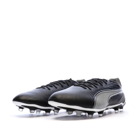 Chaussures de Foot Noires Homme Puma King Match FG/AG