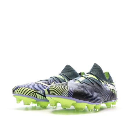 Chaussures de Football Marine/Jaune Homme Puma Future 7 Match FG/AG