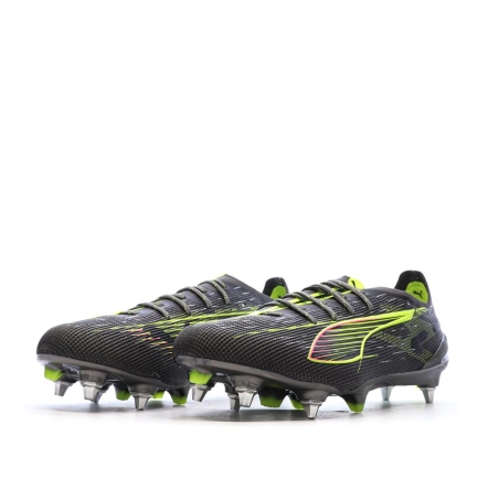 Chaussures de Foot Gris/Jaune Homme Puma Ultra 5 Ultimate MxSG